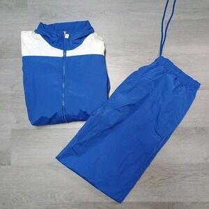 Blue And White Wilson Track Suit Wind Breaker Size L/XL